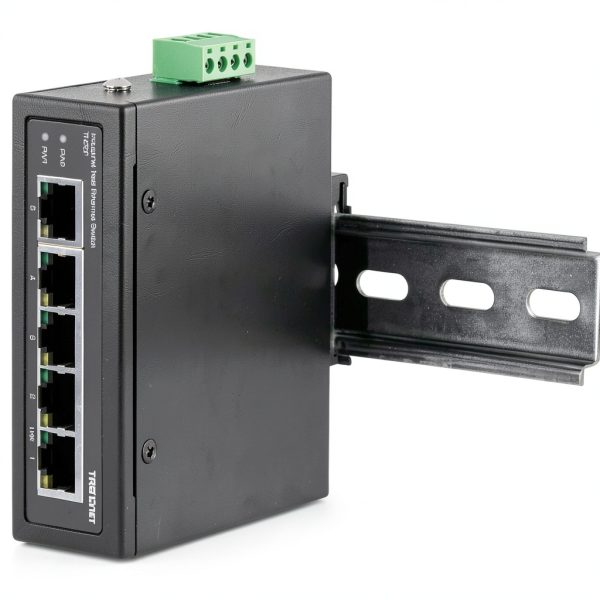 TRENDnet Industrial Fast Ethernet DIN Rail Switch 5 Port-4