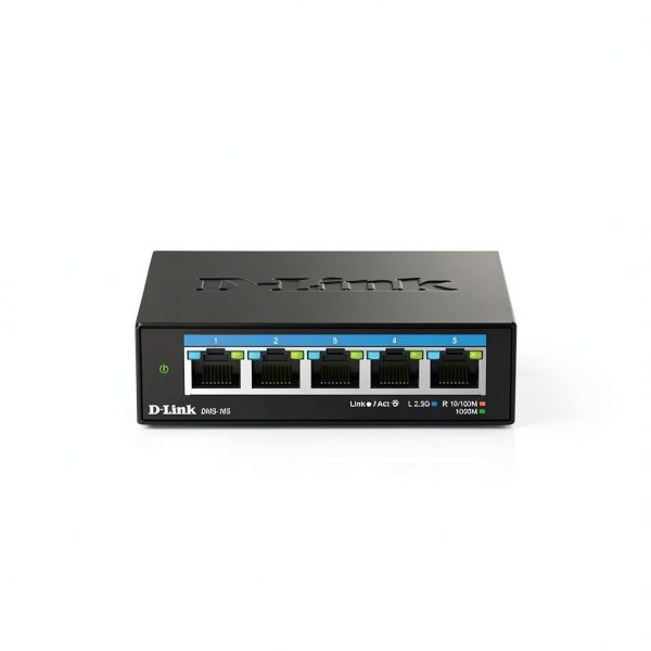 D Link 5 Port 2.5Gb Unmanaged Network Switch Fanless Plug-3