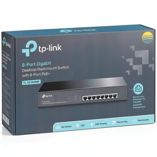 TP-Link 8-Port Gigabit PoE Switch Desktop Rackmount-5