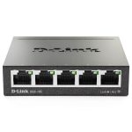 D Link 5 Port Gigabit Switch Metal Fanless Plug Play-0