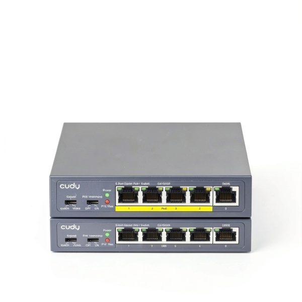Cudy 5 Port Gigabit PoE Switch 4 PoE+ 60W Metal Fanless-0