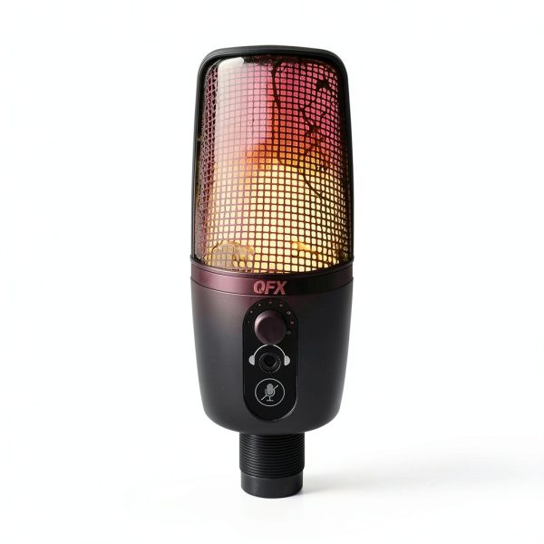 QFX M-192 USB Microphone RGB Lights Gaming Streaming-8