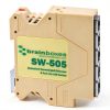Brainboxes Industrial Ethernet Switch DIN Rail Compact 5-0