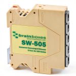 Brainboxes Industrial Ethernet Switch DIN Rail Compact 5-0