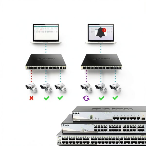D Link 10 Port Gigabit Smart Managed PoE Switch 65W-7
