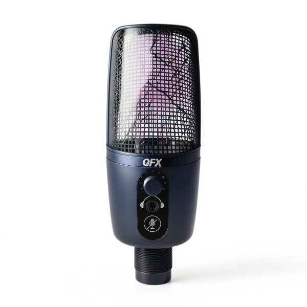 QFX M-192 USB Microphone RGB Lights Gaming Streaming-7