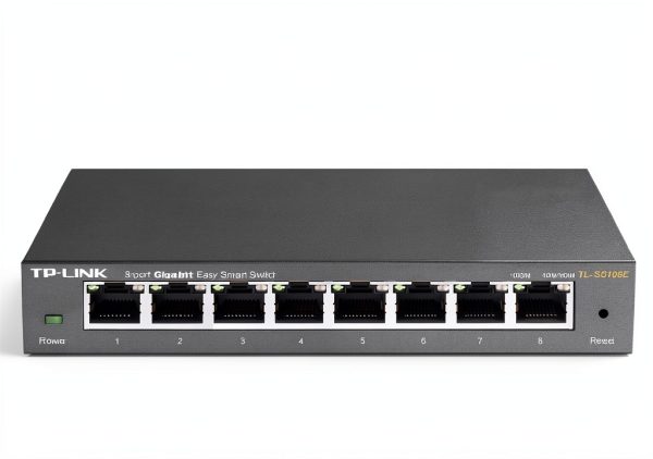 TP Link 8 Port Gigabit Smart Ethernet Switch Metal Gray-0