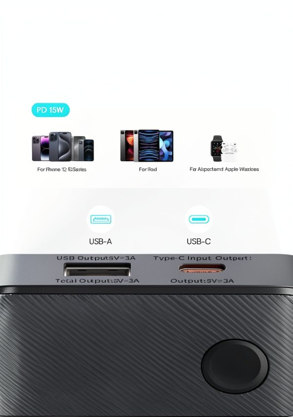 Baseus Airpow Lite 15W Portable Charger Slim Fast Charging-6