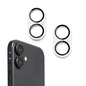 Qixxronics iPhone 16 Plus Camera Lens Protector Tempered-0