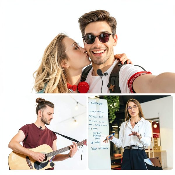 Neewer 2 Pack Lavalier Lapel Microphone Omnidirectional-8