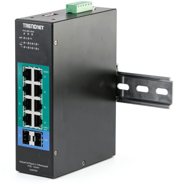 TRENDnet Industrial Gigabit L2 Managed PoE+ DIN Rail Switch-5