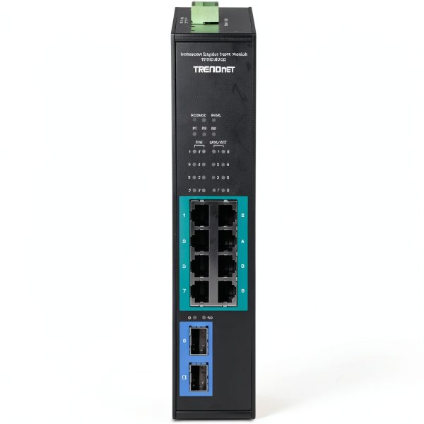 Trendnet 10 Port Industrial Gigabit PoE Switch DIN Rail-5