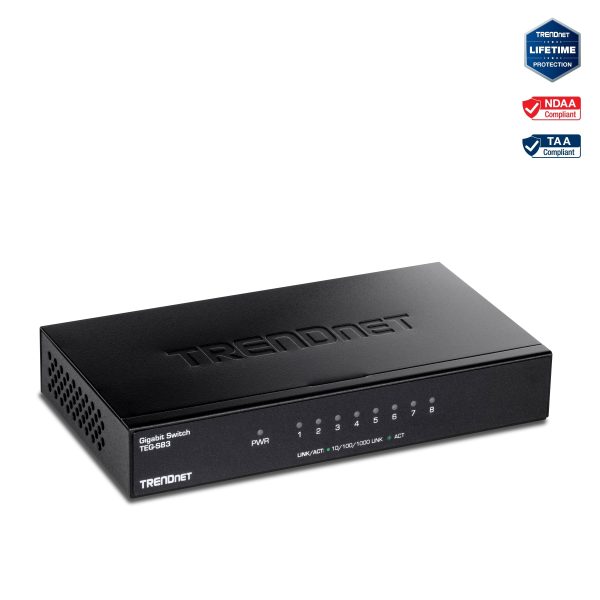 TRENDnet 8 Port Gigabit Desktop Switch Metal Fanless Design-9