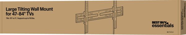Best Buy Essentials Large Tilting TV Wall Mount 47-84-4