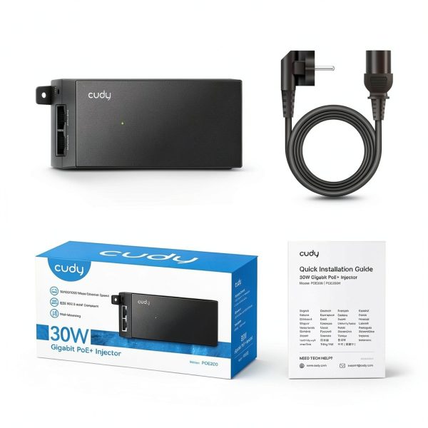 Cudy POE Injector Black Power Over Ethernet Adapter-5