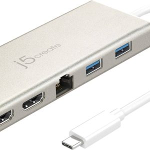 JCD381 USB C Dual HDMI Mini Dock 4K Display Power Delivery-0