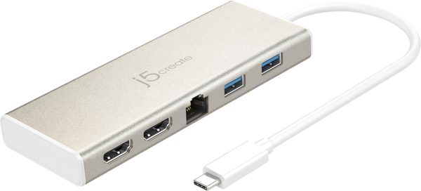 JCD381 USB C Dual HDMI Mini Dock 4K Display Power Delivery-0