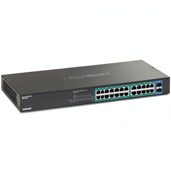 TRENDnet 26 Port Gigabit PoE Switch 24x30W Ports SFP Slots-0