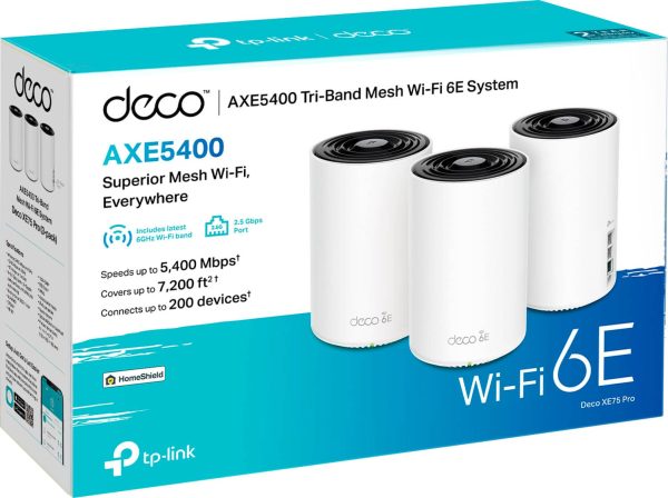 TP Link Deco XE75 Pro AXE5400 Tri Band Wi Fi 6E Mesh System-7