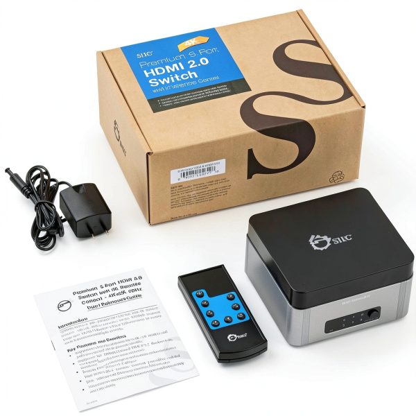 SIIG HDMI 2.0 Switch 5 Port 4K 60Hz HDR Remote-2