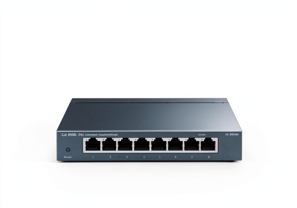 TP Link 8 Port Gigabit Switch Unmanaged Black Network Hub-4