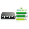 D Link 5 Port Gigabit Switch Metal Fanless Plug Play-4