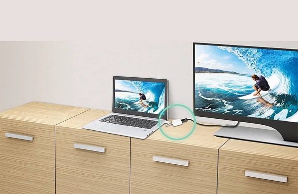 DisplayPort to HDMI Adapter High Resolution Plug and Play-2