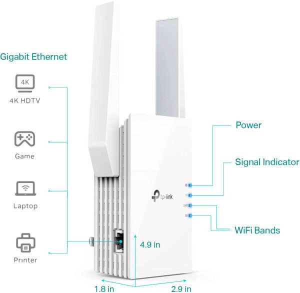 TP Link RE605X AX1800 Wi Fi 6 Range Extender White-6