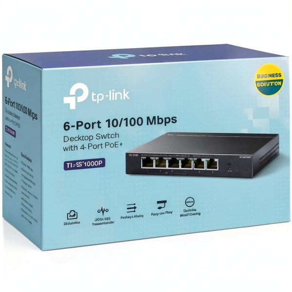 TP-Link 6-Port PoE Switch 4 PoE+ Ports 67W Budget-2