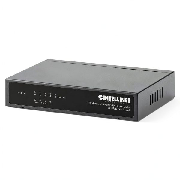 Intellinet PoE Powered 5 Port Gigabit Switch Passthrough-0