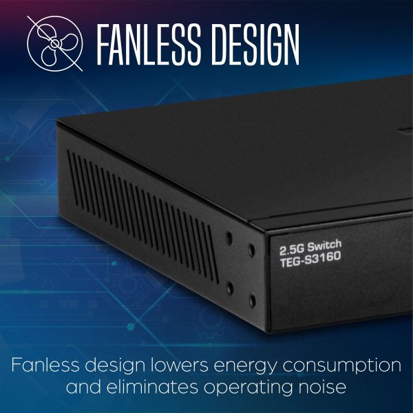 TRENDnet 16 Port Unmanaged 2 5G Switch Fanless Design-10