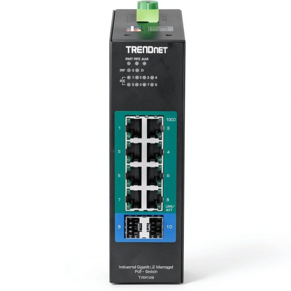 TRENDnet Industrial Gigabit L2 Managed PoE+ DIN Rail Switch-4