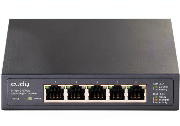Cudy 5 Port Multi Gigabit Ethernet Switch Metal Fanless-0