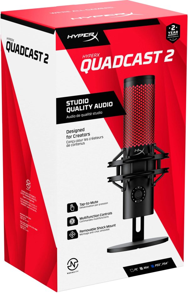 HyperX QuadCast 2 USB Microphone Studio Quality Streaming-18