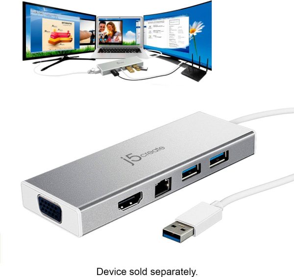 Pavo Dual Monitor Docking Station USB 3.0 HDMI VGA Ethernet-1