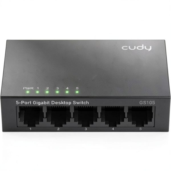 Cudy GS105 5 Port Gigabit Ethernet Switch Metal Fanless-0