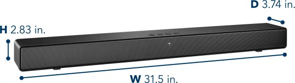 Insignia Soundbar 2.0 Channel Bluetooth Audio Modes-4