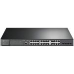 TP-Link 28-Port Gigabit PoE+ Managed Switch Network Solution-0