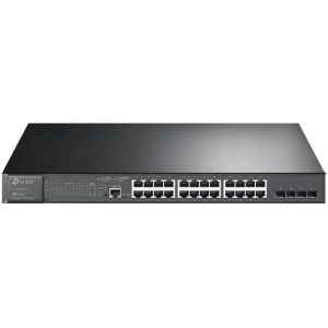 TP-Link 28-Port Gigabit PoE+ Managed Switch Network Solution-0
