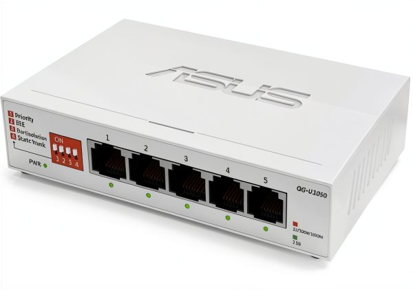 ASUS QG U1050 5 Port 2.5G Unmanaged Ethernet Switch White-0