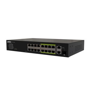 Lorex 16 Port PoE Switch ePoE 250W Security Camera Network-0