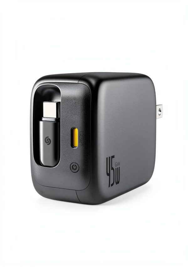 45W Dual Port Charger Retractable Cable BPS 30 Power-1