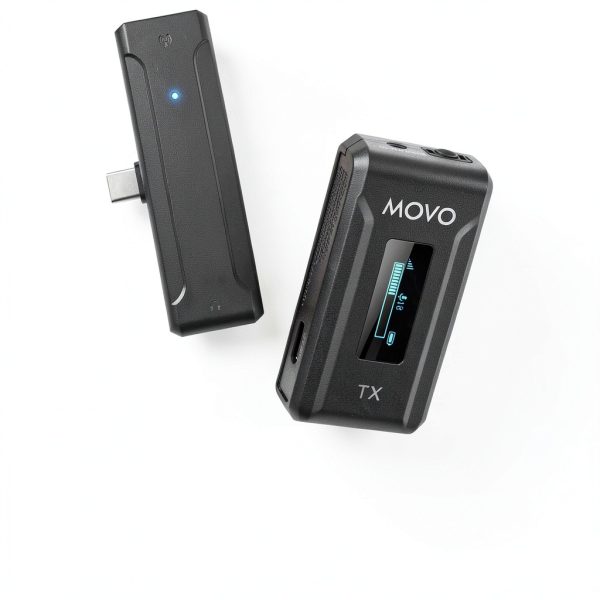 Movo WMX2C Wireless Microphone USB C Content Creators-4