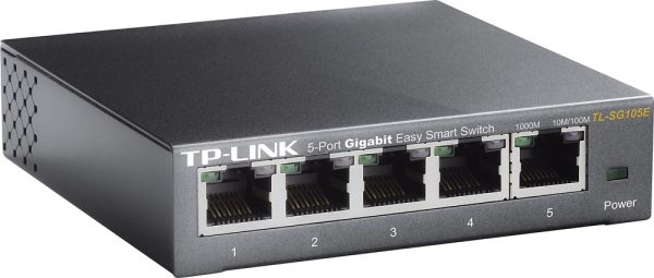 TP Link 5 Port Gigabit Smart Ethernet Switch Metal Gray-1