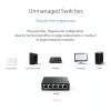 D Link 5 Port Gigabit Switch Metal Fanless Plug Play-3