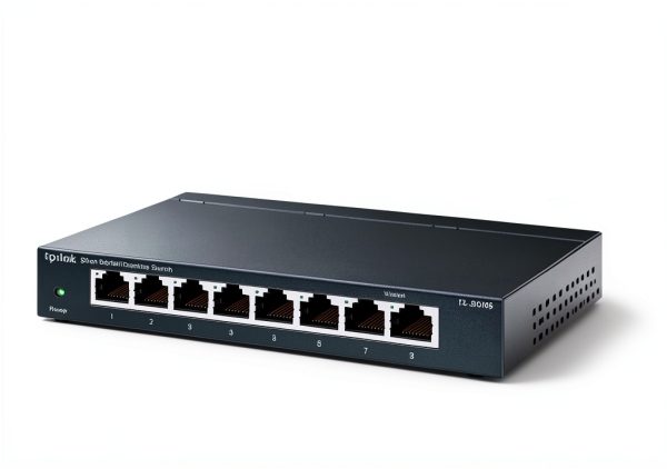 TP Link 8 Port Gigabit Switch Unmanaged Black Network Hub-6