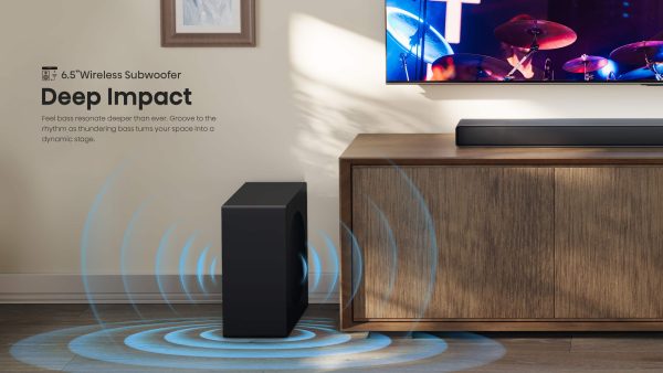 Hisense AX3120Q Soundbar Dolby Atmos Wireless Subwoofer AI-5