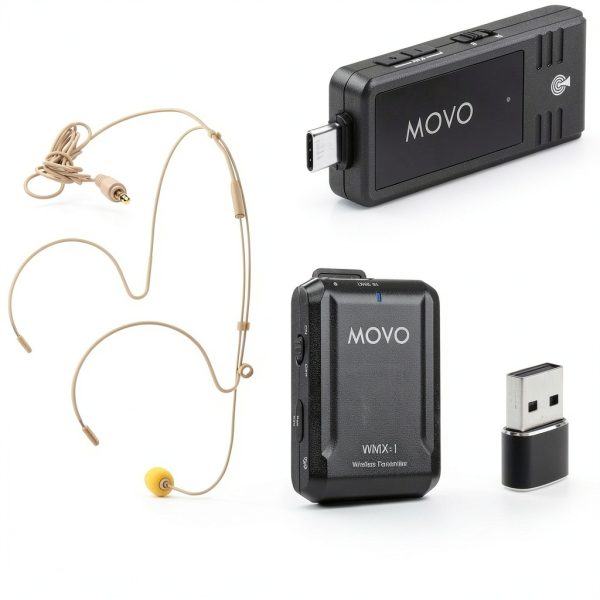 Movo WMX1UH Wireless USB C Headset Microphone System-6