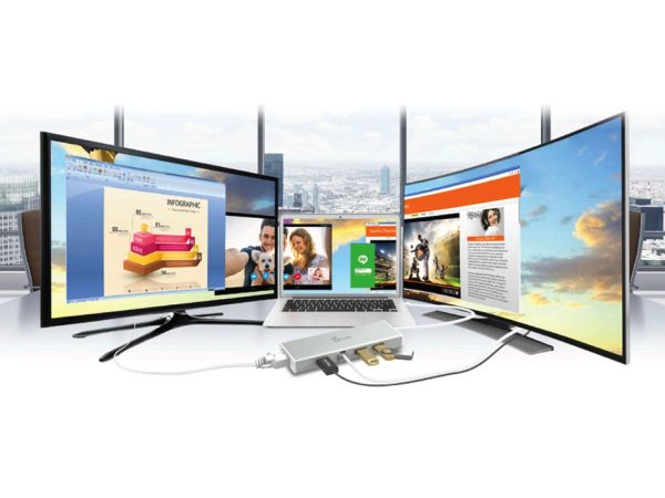 Pavo Dual Monitor Docking Station USB 3.0 HDMI VGA Ethernet-3