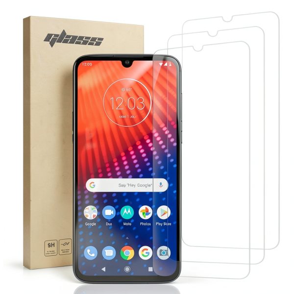 Moto Z4 2.5D Glass Screen Protector 3 Pack HD Clear-0